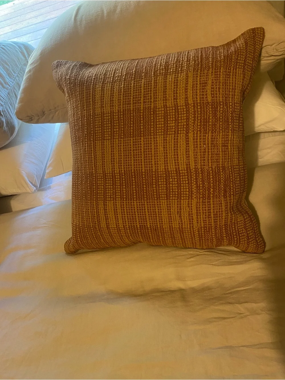 Penelope Terracotta Down Pillow by Magnolia